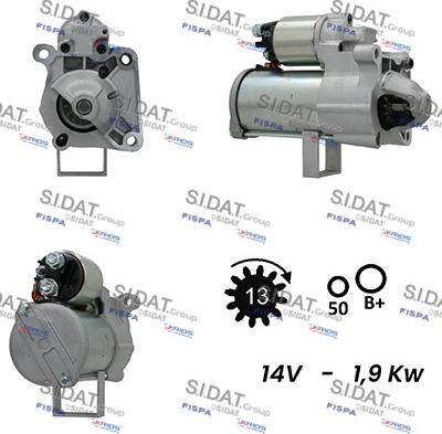 Sidat S12BH0650A2 - Démarreur droxauto.com