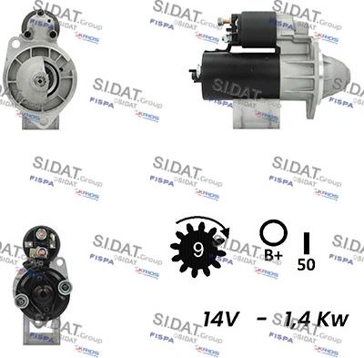 Sidat S12BH0653A2 - Démarreur droxauto.com