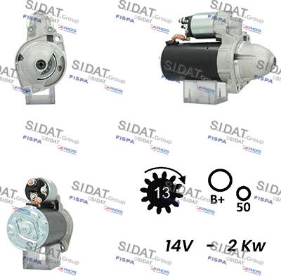 Sidat S12BH0680A2 - Démarreur droxauto.com