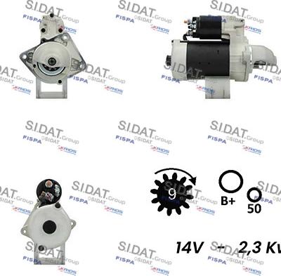 Sidat S12BH0098A2 - Démarreur droxauto.com