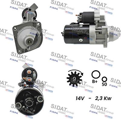 Sidat S12BH0097A2 - Démarreur droxauto.com