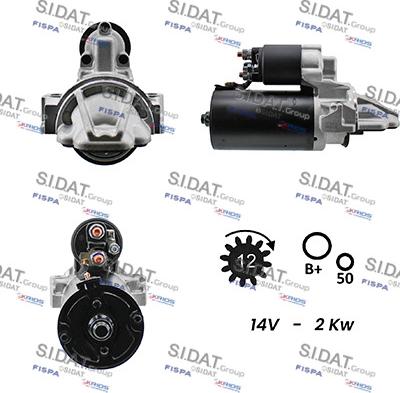 Sidat S12BH0004 - Démarreur droxauto.com