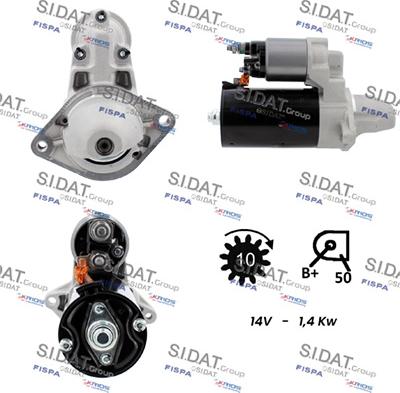 Sidat S12BH0075A2 - Démarreur droxauto.com