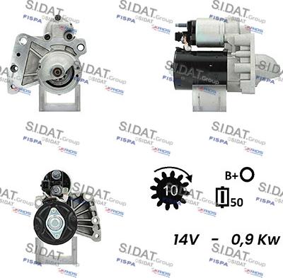 Sidat S12BH0076A2 - Démarreur droxauto.com