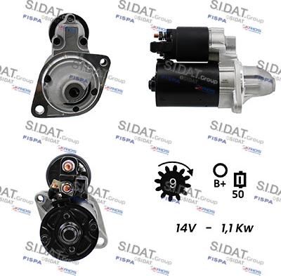 Sidat S12BH0070 - Démarreur droxauto.com
