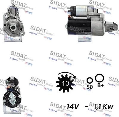 Sidat S12BH0149 - Démarreur droxauto.com