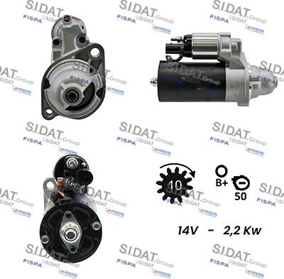 Sidat S12BH0169 - Démarreur droxauto.com