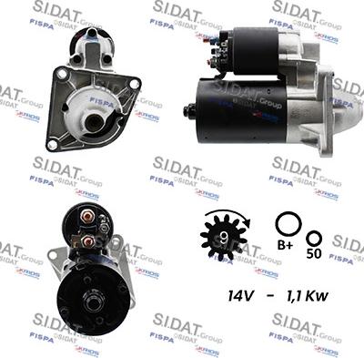 Sidat S12BH0183A2 - Démarreur droxauto.com