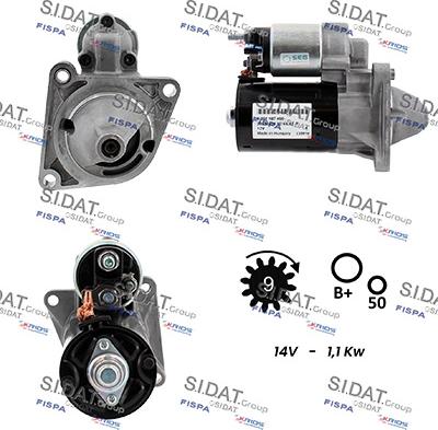 Sidat S12BH0183 - Démarreur droxauto.com