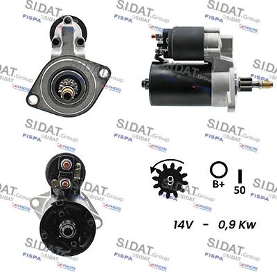 Sidat S12BH0126A2 - Démarreur droxauto.com