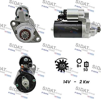 Sidat S12BH0175A2 - Démarreur droxauto.com