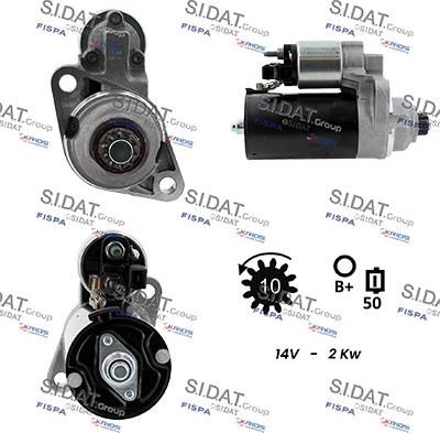 Sidat S12BH0175 - Démarreur droxauto.com