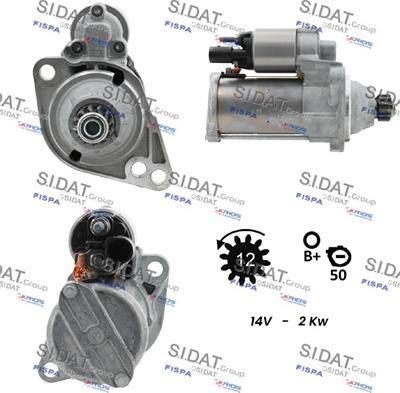 Sidat S12BH0892 - Démarreur droxauto.com