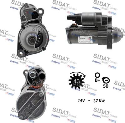 Sidat S12BH0845 - Démarreur droxauto.com