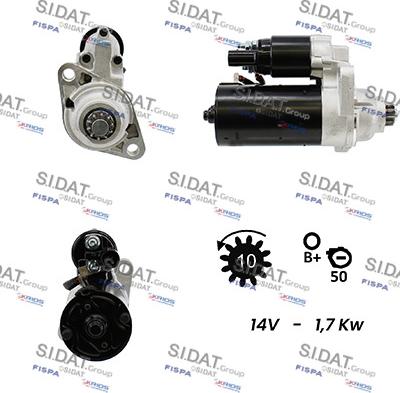 Sidat S12BH0249A2 - Démarreur droxauto.com