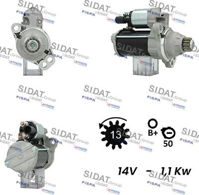 Sidat S12BH0254A2 - Démarreur droxauto.com