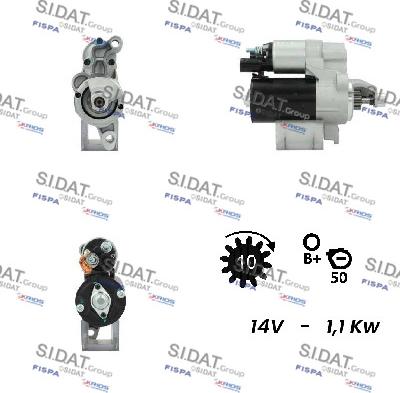 Sidat S12BH0233A2 - Démarreur droxauto.com