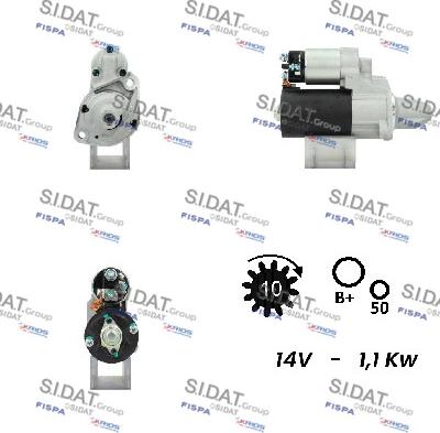 Sidat S12BH0276A2 - Démarreur droxauto.com