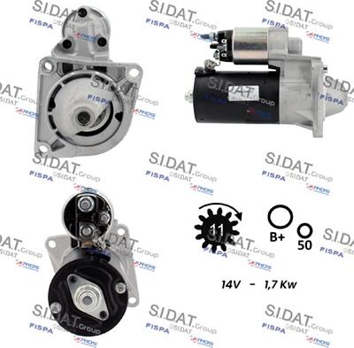 Sidat S12BH0796A2 - Démarreur droxauto.com