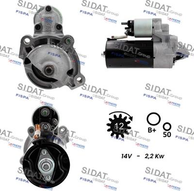 Sidat S12BH0743 - Démarreur droxauto.com