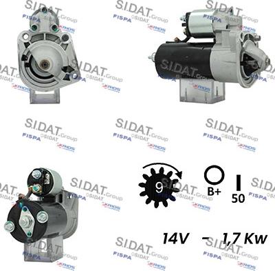 Sidat S12BH0738A2 - Démarreur droxauto.com