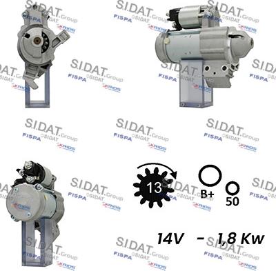 Sidat S12DE0611A2 - Démarreur droxauto.com