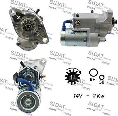 Sidat S12DE0134A2 - Démarreur droxauto.com