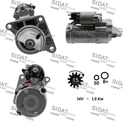 Sidat S12DE0846 - Démarreur droxauto.com