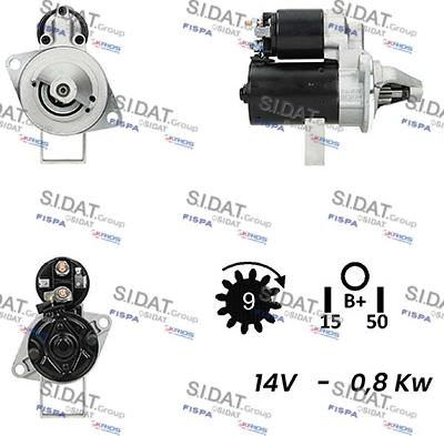 Sidat S12LU0455A2 - Démarreur droxauto.com