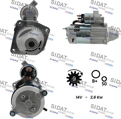 Sidat S12MA0146 - Démarreur droxauto.com