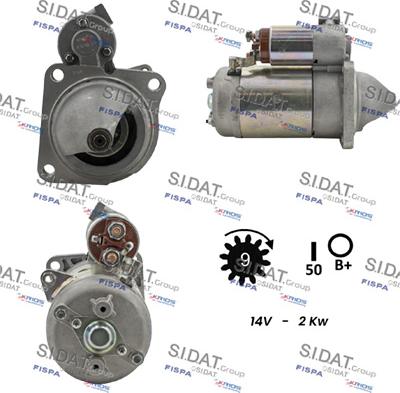 Sidat S12MA0181 - Démarreur droxauto.com