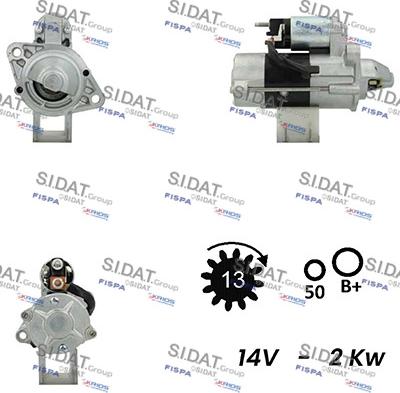 Sidat S12MH0405 - Démarreur droxauto.com