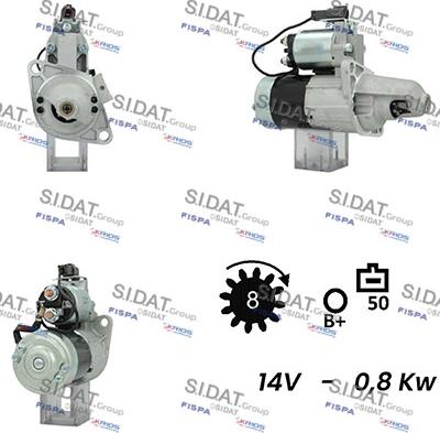 Sidat S12MH0566A2 - Démarreur droxauto.com