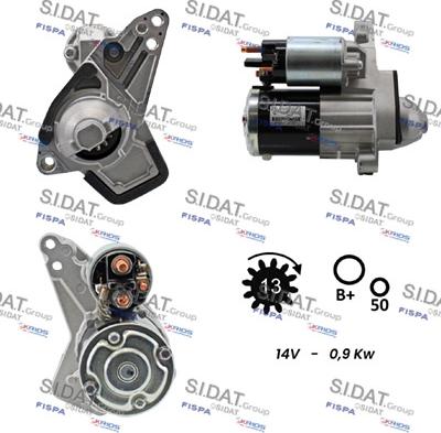 Sidat S12MH0689 - Démarreur droxauto.com