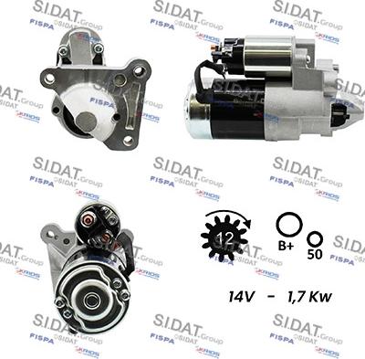 Sidat S12MH0053A2 - Démarreur droxauto.com
