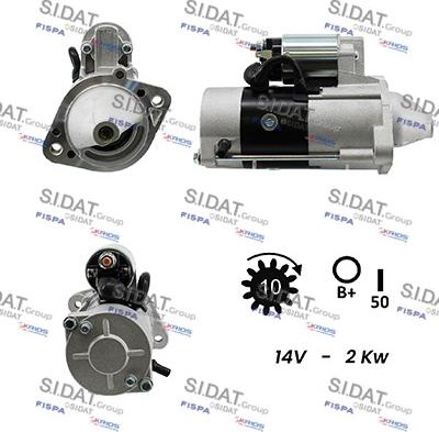 Sidat S12MH0024A2 - Démarreur droxauto.com