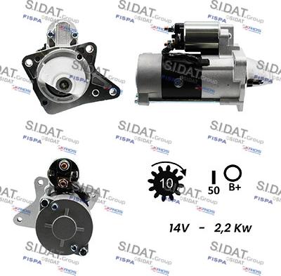 Sidat S12MH0163 - Démarreur droxauto.com