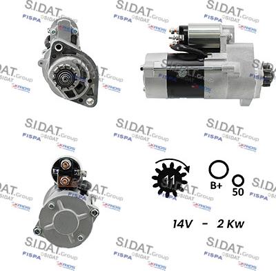 Sidat S12MH0133A2 - Démarreur droxauto.com