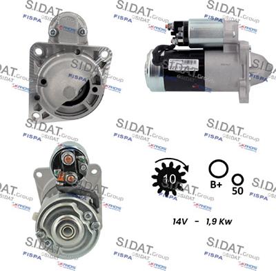 Sidat S12MH0822A2 - Démarreur droxauto.com