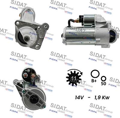 Sidat S12VA0062A2 - Démarreur droxauto.com