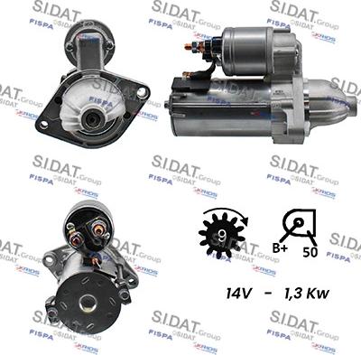 Sidat S12VA0017A2 - Démarreur droxauto.com