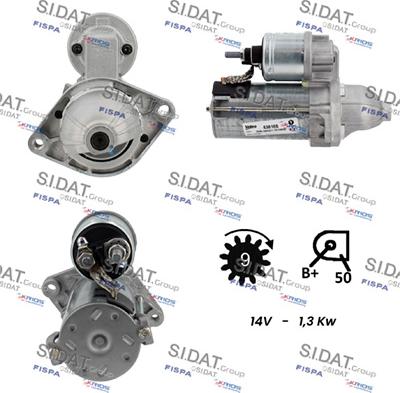Sidat S12VA0017 - Démarreur droxauto.com