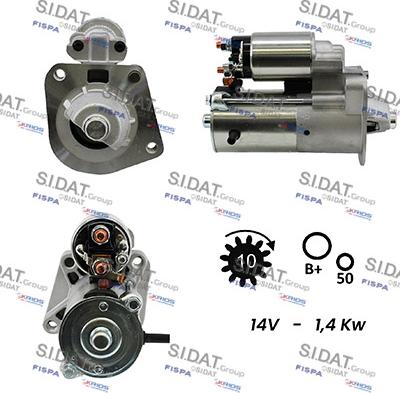 Sidat S12VS0369A2 - Démarreur droxauto.com