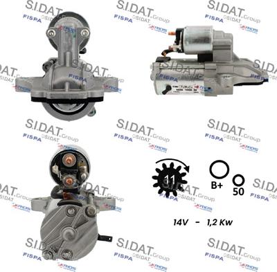 Sidat S12VS0283 - Démarreur droxauto.com