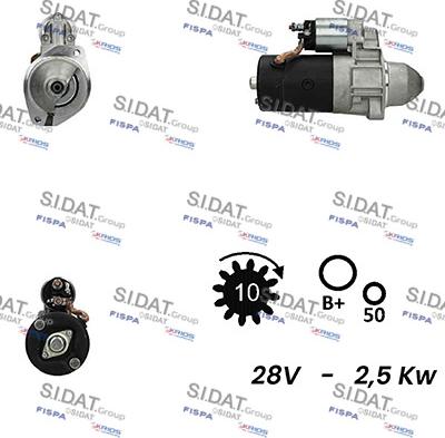 Sidat S24BH0135A2 - Démarreur droxauto.com