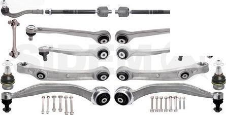 Sidem 370073 - Kit de réparation, bras triangulaire droxauto.com