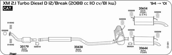 Sigam CI081 - Échappement droxauto.com