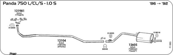 Sigam FI065 - Échappement droxauto.com