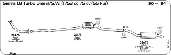 Sigam FO159 - Échappement droxauto.com