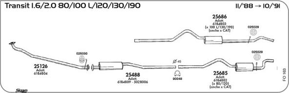 Sigam FO163 - Échappement droxauto.com